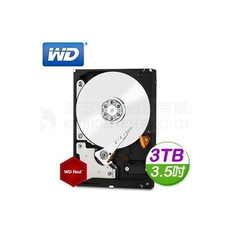 WD Red 3TB SATA3 3.5吋 NAS專用硬碟(WD30EFRX)