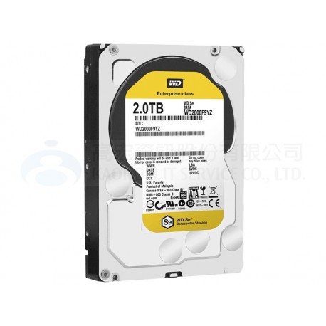 WD 企業級Gold金標 2TB 3.5吋SATA硬碟