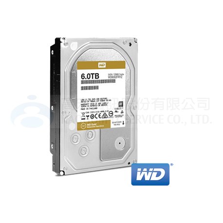 6TB-Gold金標 WD 3.5吋企業級硬碟(WD6002FRYZ)