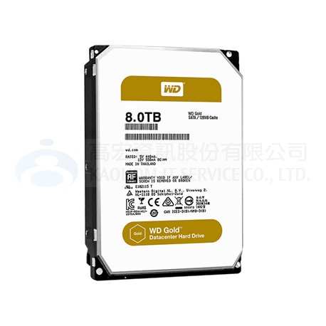 8TB-Gold金標 WD 3.5吋企業級硬碟(WD8002FRYZ)