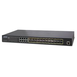 PLANET 普萊德 GS-5220-16S8C 8埠 10/100/1000Mbps 網路交換器,24 port SFP