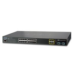 PLANET 普萊德 GS-5220-16T4S2X 16埠 10/100/1000Mbps 網路交換器,4 port SFP,2 port SFP+