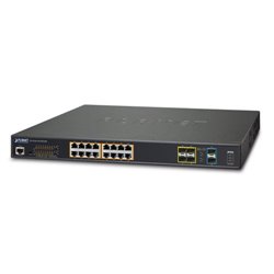 PLANET 普萊德 GS-5220-16UP4S2XR 16埠 10/100/1000Mbps PoE網路交換器,4 port SFP,2 port SFP+,16 port Ultra PoE