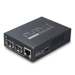 PLANET 普萊德 GT-1205A  single port 10/100/1000Mbps 轉 2 port 1000Base SFP 網路轉換器
