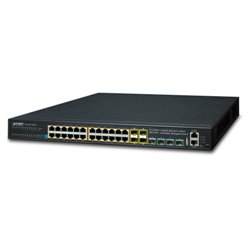 PLANET 普萊德 SGS-6341-24P4X 24埠 10/100/1000Mbps PoE 網路交換器, 4 port SFP+,24 port PoE