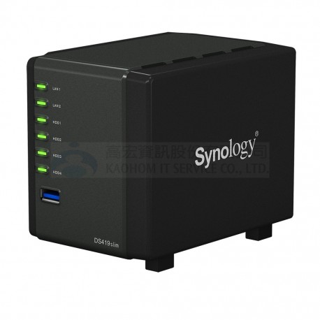 DiskStation DS419slim 群暉 Synology 4Bay 桌上型NAS(不含硬碟)