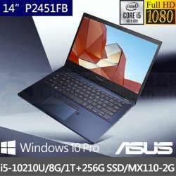 ASUS P2451FB(i5-10210U/8G/1T+256G SSD)